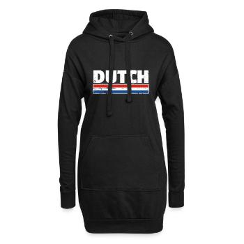 Pays-Bas néerlandais Drapeau néerlandais Pays-Bas - Sweat-shirt à capuche long Femme - noir - Devant