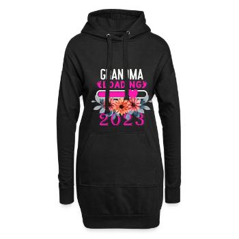 2023 Grand-mère, grand-mère à venir 2023, 2023 Grand-mère - Sweat-shirt à capuche long Femme - noir - Devant