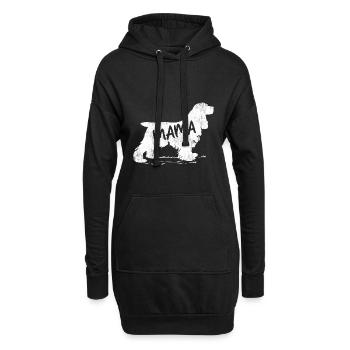 Cocker Épagneul Maman Chien Maman Pet Lover Mignon - Sweat-shirt à capuche long Femme - noir - Devant