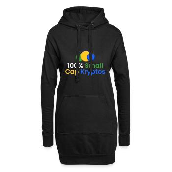 100% Small Cap Kryptos - Hoodie-Kleid - Schwarz - Vorne