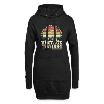 Original Juni Jahrgang 1994 28. Geburtstag Herren - Hoodie-Kleid - Schwarz - Vorne