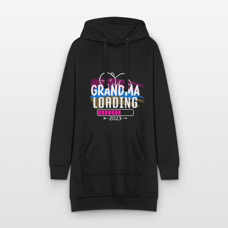 Werdende Oma, Oma loading 2023 Großmutter Hoodie-Kleid
