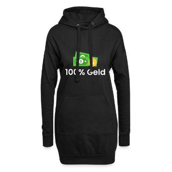 100% Geld - Hoodie-Kleid - Schwarz - Vorne
