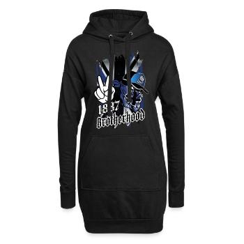 Tenez les origines rapides Confrérie 1887 Bons gars - Sweat-shirt à capuche long Femme - noir - Devant