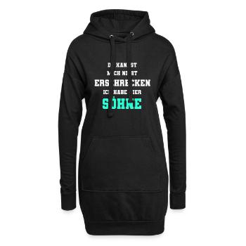 4 Söhne vier Jungs vier Kinder lustiges Geschenk - Hoodie-Kleid - Schwarz - Vorne
