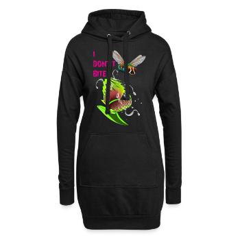 I DONT'T BITE - Hoodie-Kleid - Schwarz - Vorne