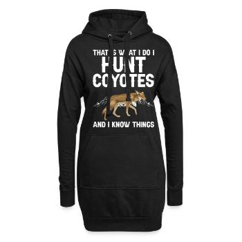 Conception de coyote pour les réacteurs de coyote - Sweat-shirt à capuche long Femme - noir - Devant