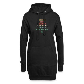 Le ski peut changer votre façon de voir le monde - Sweat-shirt à capuche long Femme - noir - Devant