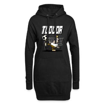 TOOOOR Fußballspieler - Hoodie-Kleid - Schwarz - Vorne