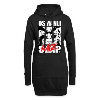 Osmanli Slap RAGE - Hoodie-Kleid - Schwarz - Vorne