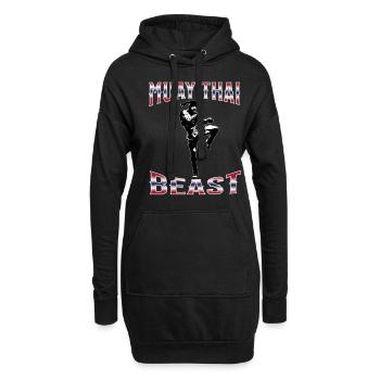 Muay Thai Boxe Muay Thai - Sweat-shirt à capuche long Femme - noir - Devant
