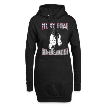 Muay Thaï Boxe Muay Thaï - Sweat-shirt à capuche long Femme - noir - Devant