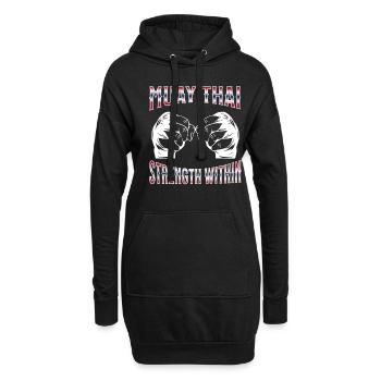 Muay Thaï Boxe Muay Thaï - Sweat-shirt à capuche long Femme - noir - Devant