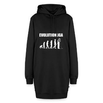 Junggesellenabschied - Hoodie-Kleid - Schwarz - Vorne