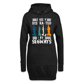 Segway Electric Scooter Balance Floating Board - Sweat-shirt à capuche long Femme - noir - Devant