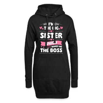Familie Unzertrennlich Liebe - Hoodie-Kleid - Schwarz - Vorne