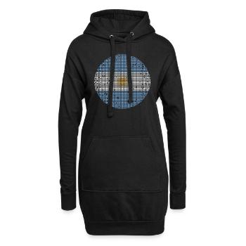 Argentine Drapeau Amérique du Sud Drapeau argentin - Sweat-shirt à capuche long Femme - noir - Devant