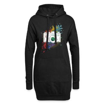 Photographie Photographe Photographe Photos Photographe - Sweat-shirt à capuche long Femme - noir - Devant