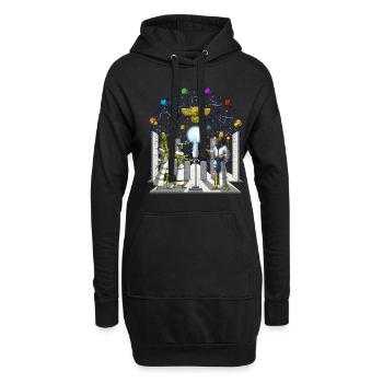 Anunnaki Aliens - Hoodie-Kleid - Schwarz - Vorne
