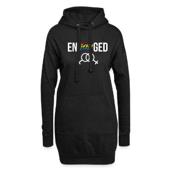 EnGAYged Geschenk Frauen Ehe - Hoodie-Kleid - Schwarz - Vorne