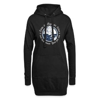 Ostsee Sirene - Hoodie-Kleid - Schwarz - Vorne