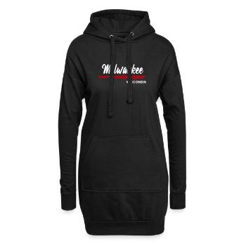 Milwaukee Wisconsin - Hoodie-Kleid - Schwarz - Vorne