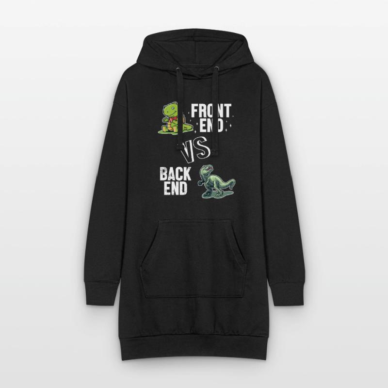 Frontend vs. Backend Developer Full Stack Hoodie Dress