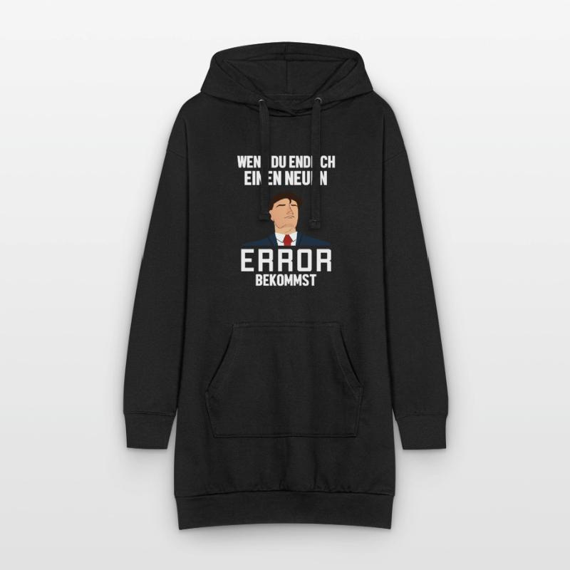 Neuen Error Bekommen Developer Coder Programmierer Hoodie-Kleid
