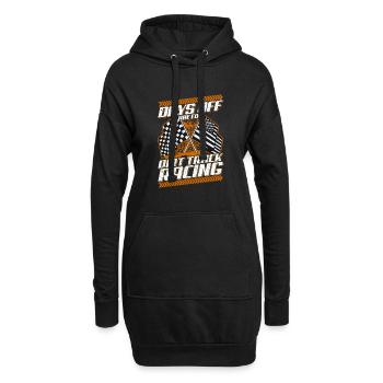 Freie Tage sind für Dirt Track Racing Funny Racer - Hoodie-Kleid - Schwarz - Vorne