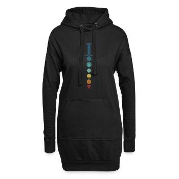 PnP RPG Jeu de rôle Tabletop Maître de jeu Pen - Sweat-shirt à capuche long Femme - noir - Devant