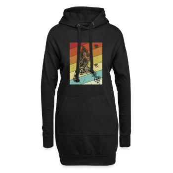 Bouldern Speedklettern Sportklettern Kraxler - Hoodie-Kleid - Schwarz - Vorne