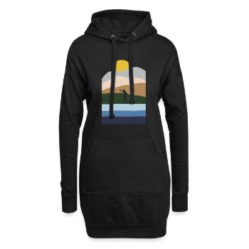 Équilibrer les fainéants d’intérieur Slackerliner Slackline - Sweat-shirt à capuche long Femme - noir - Devant