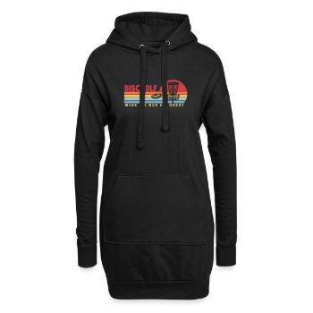 Discgolf mehr als ein Hobby Frisbee Golf Spieler - Hoodie-Kleid - Schwarz - Vorne