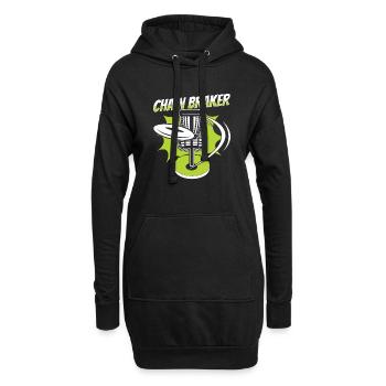 Chain Braker Basket Disc Golfer Frisbee - Sweat-shirt à capuche long Femme - noir - Devant