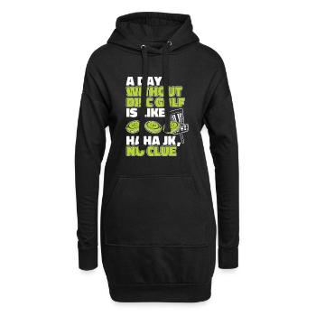 A Day Without Disc Golf Is Like Disc Golfer - Hoodie-Kleid - Schwarz - Vorne