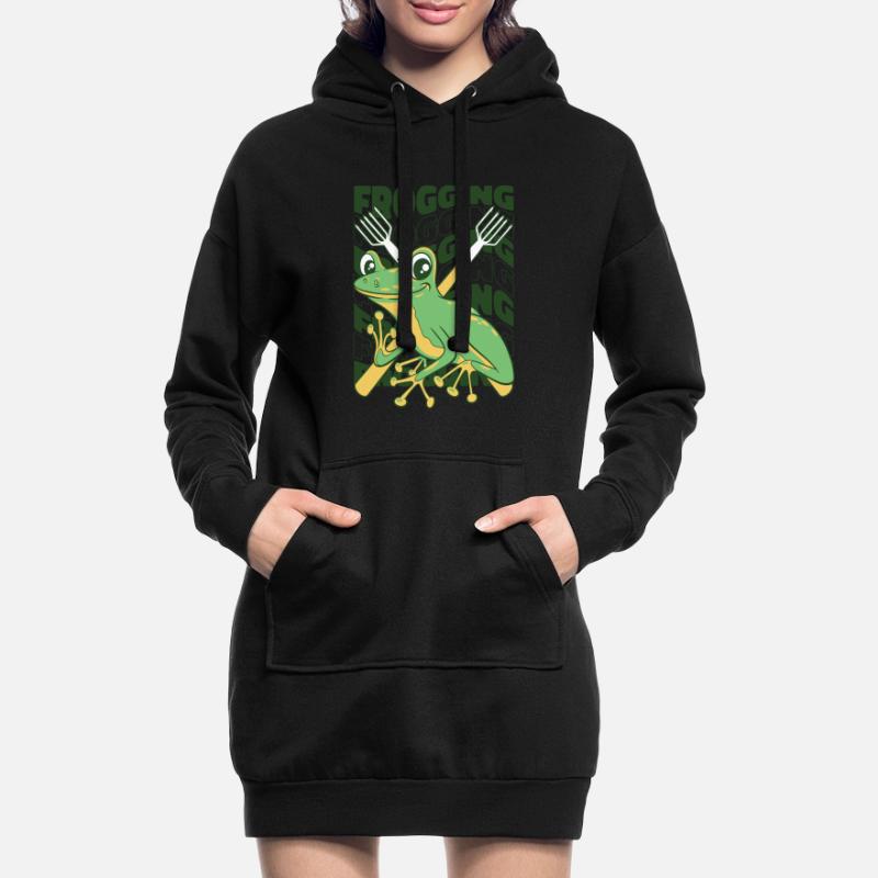 frogging tadpole tree frog toad frog catcher Hoodie Dress