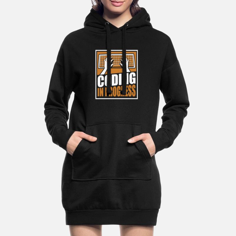 Coding In Progress Softwareingenieur Developer Hoodie-Kleid