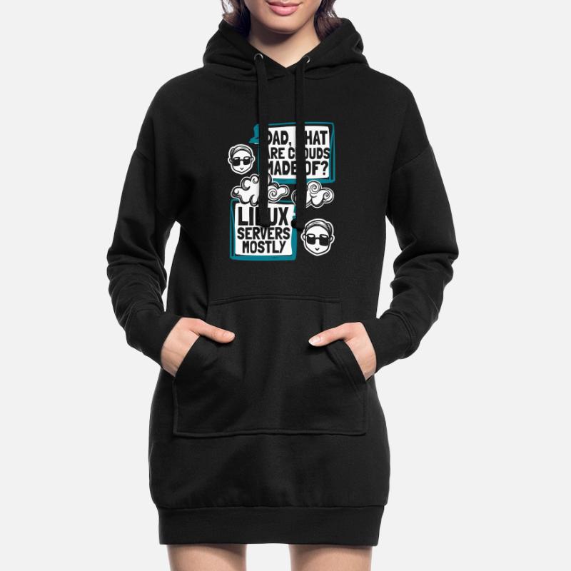 Dad What Are Clouds Made Of Developer Coder Hoodie Dress