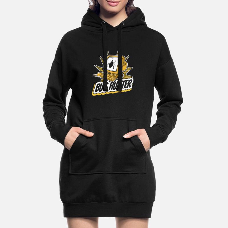 Bug Hunter Softwareingenieur Developer Coder Hoodie-Kleid