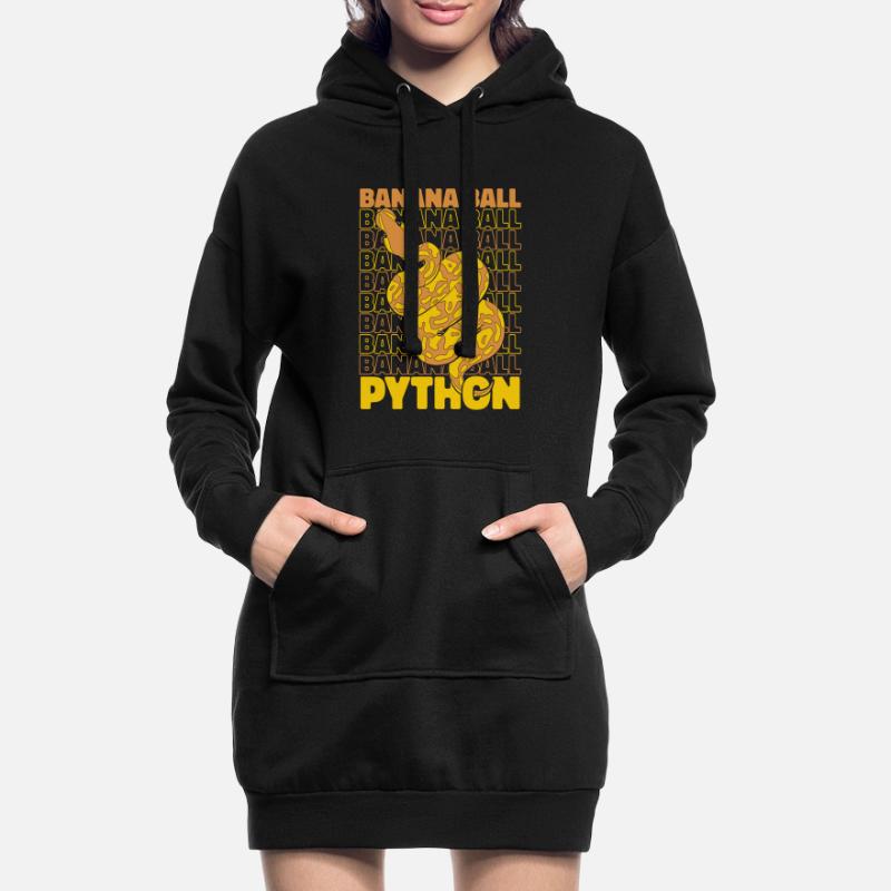 Banana Ball Python Schlange Python Banana Ball Hoodie-Kleid