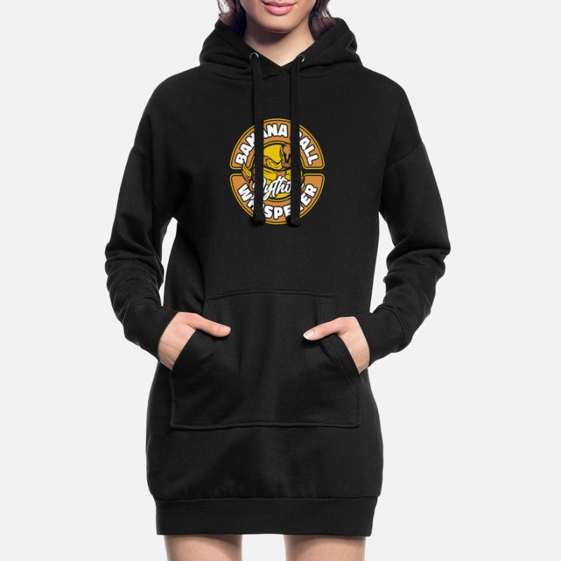 Banana Ball Python Whisperer Python Banana Ball Hoodie-Kleid