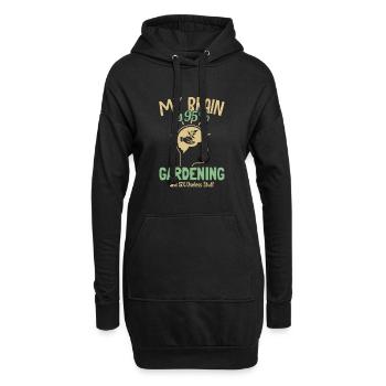 Mon cerveau est composé à 95% de jardinage horticole - Sweat-shirt à capuche long Femme - noir - Devant