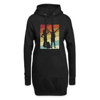 Randonnée en montagne Randonnées Randonnées - Sweat-shirt à capuche long Femme - noir - Devant