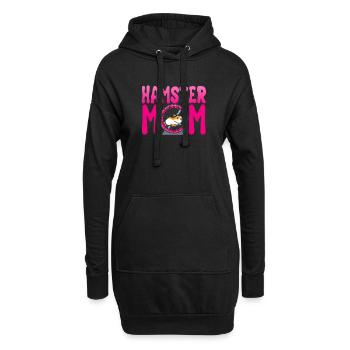Hamster Mom Feldhamster Goldhamster Zwerghamster - Hoodie-Kleid - Schwarz - Vorne