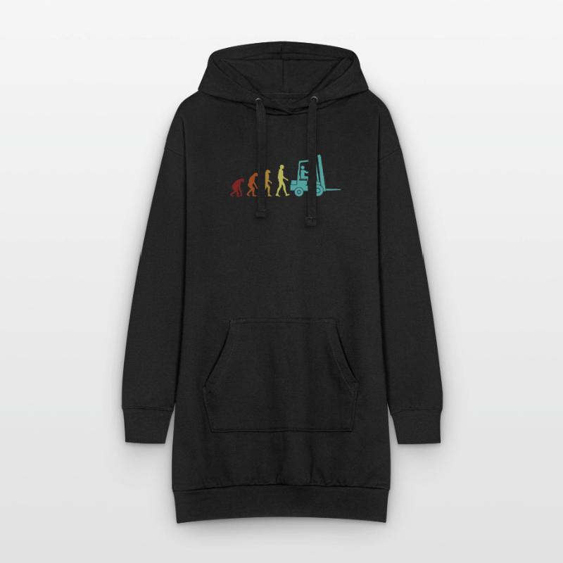 Forklift Evolution All-terrain forklift telehandler Hoodie Dress