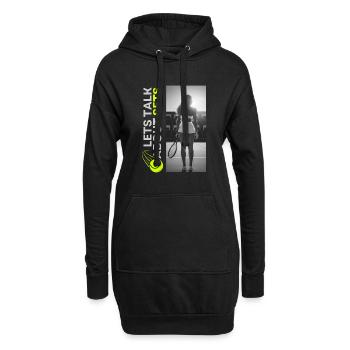 Joueur de tennis Raquette de tennis Tenue de court de tennis - Sweat-shirt à capuche long Femme - noir - Devant