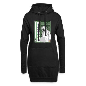 Je suis un hacker Ingénierie sociale Phishing Sniffer - Sweat-shirt à capuche long Femme - noir - Devant
