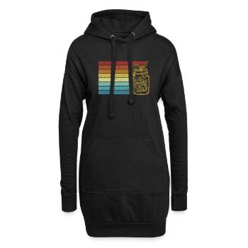 Retro Lemonade Lemonade Vendeur - Sweat-shirt à capuche long Femme - noir - Devant