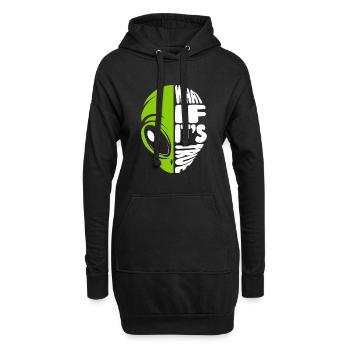 Et si c’était vrai Conspiracy Alien UFO - Sweat-shirt à capuche long Femme - noir - Devant