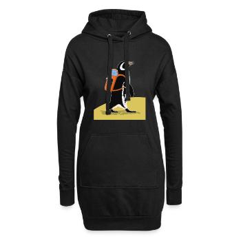 Randonnée en montagne Randonnées Randonnées - Sweat-shirt à capuche long Femme - noir - Devant